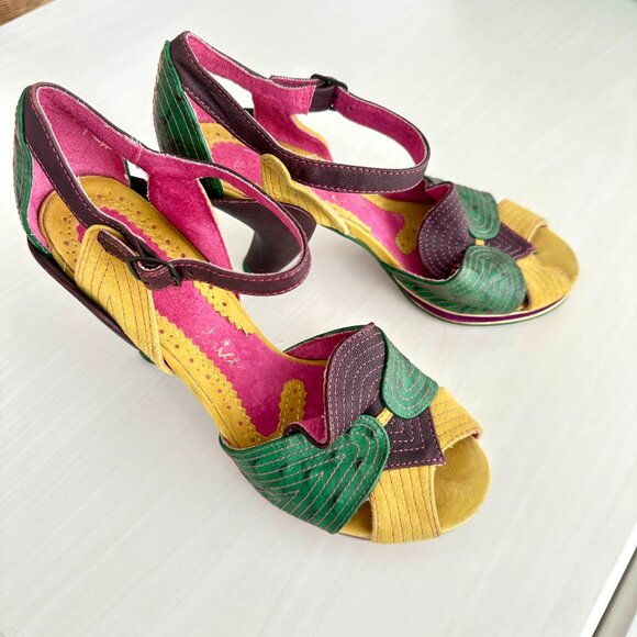 Irregular Choice Mardi Gras Heels US10/EUR41 - Picture 2 of 14